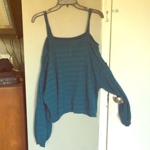 Off the should sweater from the buckle